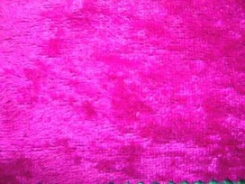 Velours de Panne  Fluor Pink  