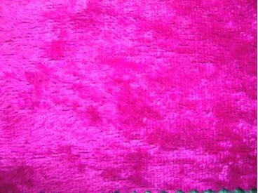 Velours de Panne  Fluor Pink  