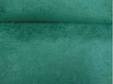 Een mooie kwaliteit  groene suedine. Polyester e.d. 1.50 mtr. breed