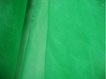 Organza stof lime