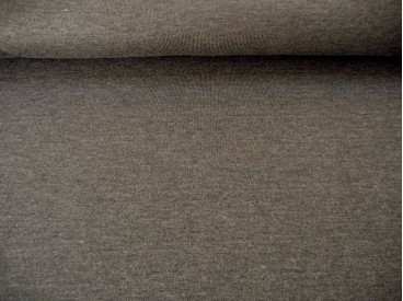 Iets dikkere kwaliteit Muisgrijs gemeleerde tricot. Ook heel geschikt voor jurkjes en rokjes. 70%pe/27%visc./3%sp. 1.50 mtr.br.