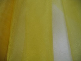 Organza stof geel