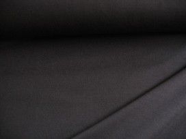 Iets dikkere kwaliteit Zwarte tricot. Ook heel geschikt voor jurkjes en rokjes. 70%pe/27%visc./3%sp. 1.50 mtr.br.
