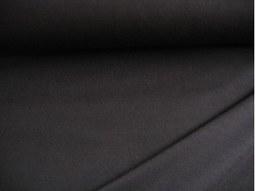 Iets dikkere kwaliteit Zwarte tricot. Ook heel geschikt voor jurkjes en rokjes. 70%pe/27%visc./3%sp. 1.50 mtr.br.
