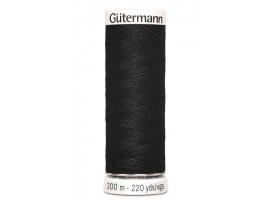 Gutermann garen 000 zwart 200 meter  100% polyester