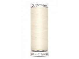 Gutermann garen  200 mtr  001  Ivoorwit