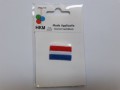 Applicatie Nederlandse vlag 3x2cm.