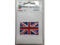 Een opstrijkbare applicatie van de Engelse vlag.  4 x 5 cm.