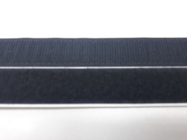 Opplakbaar klitteband zwart  2 cm breed