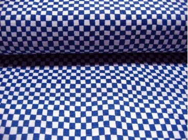 Quiltkatoen Blauw/wit ruitje 1004q