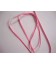 Oud roze satijnlint dubbelzijdig van 3 mm. breed.