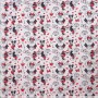 Disney stof Met Micky en Minnie Mouse  100% Gekaard poplin katoen (100% American Carded Cotton Poplin)  150 cm breed.  120 gr/m2