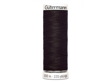 Gutermann garen 200 meter  Diep donkerbruin  Kleurnummer 682
