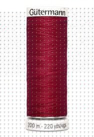 Gutermann garen 200 mtr. Donker rood Kleurnummer 384