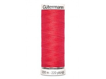 Gutermann garen 200 meter  Kleurnummer 016 Helderrood  100% polyester  dtex 300 