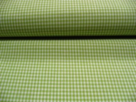 Boerenbont ruit 3x3mm. Limegroen 8107