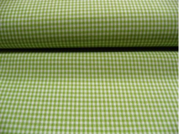 Boerenbont ruit 3x3mm. Limegroen 8107
