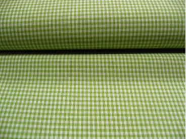 Boerenbont ruit 3x3mm. Limegroen 8107