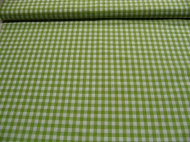 Boerenbont ruit 10x10mm. Limegroen 8109