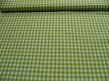 Boerenbont ruit 10x10mm. Limegroen 8109