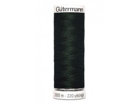 Gutermann garen diep donkergroen 200 mtr.  Kleurnummer 687