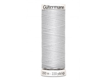 Gutermann garen heel lichtgrijs 200 mtr.  Kleurnummer 008