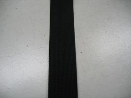 Stevig elastiek 15 mm.  Zwart
