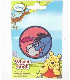 Winnie de Pooh applicatie  Cirkel Iejoor  Een opstrijkbare ronde applicatie met een doorsnee van 6 cm.