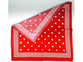 Boerenzakdoek  Rood met witte stippen  BZ1