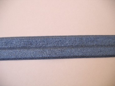 Elastisch biaisband Jeansblauw 457