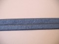 Elastisch vouwtres biaisband Jeansblauw 457
