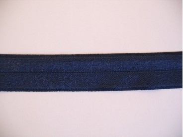 Elastisch vouwtres biaisband Donkerblauw 458
