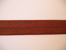 Elastisch vouwtres biaisband Bruin 460H