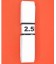 Bundel stevig elastiek  Wit  3 cm