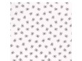 Poplin Katoen Wit/zwart met doodskopjes  Middel