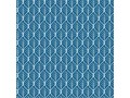 Poplin/katoen met een oudblauw blad motief. 100% katoen 1.45 mtr.br. 110 gram p/m2