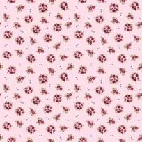 Dapper katoen Floral Flair  Roze met boeketjes