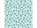 Dapper katoen Floral Flair  Mintgroen met boeketjes