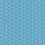 Dapper katoen Floral Flair  Aqua met kobalt mini roosjes