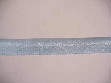 Elastisch vouwtres biaisband Lichtblauw 463
