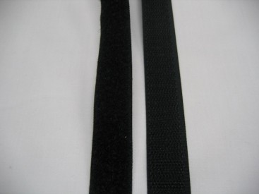 Klittenband zwart opnaaibaar. 50 mm. breed