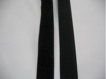 Klittenband zwart opnaaibaar. 50 mm. breed