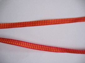 Sierband oranje/rood 5 mm.     O-806