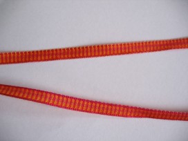 Sierband oranje/rood 5 mm.     O-806