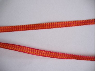 Sierband oranje/rood 5 mm.     O-806