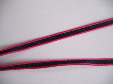 Sierband pink/blauw 5mm.    O-808