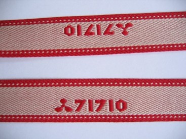 Sierband creme/rood 71710   O-816