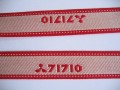 Sierband creme/rood 71710   O-816