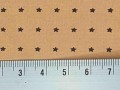 Woven co/ea stars 2mm  Beige