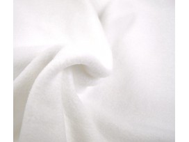 Extra dikke witte superzachte polar fleece.  100% polyester/anti pilling  1,50 mtr breed  270 gr/m2